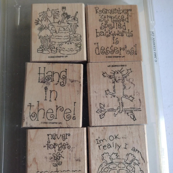 Stampin' Up! Hang In There Wood Rubber Stamp Set + Bonus Birthday Sayings - Picture 2 of 6